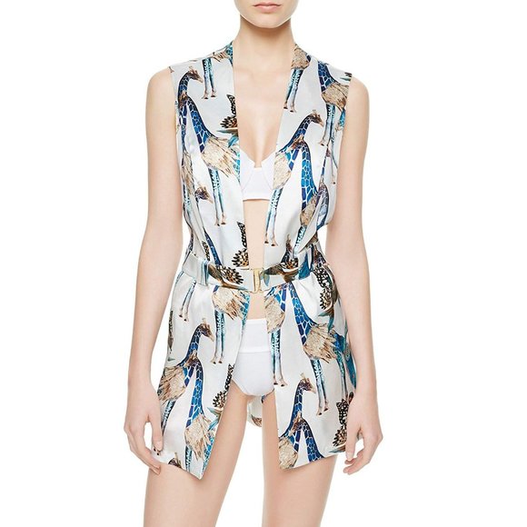 La Perla Cool Draping Giacca Sahariana Cover-Up - Picture 1 of 7